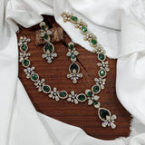 Victorian Polish AD Stones Necklace - Nakshatra Jewels