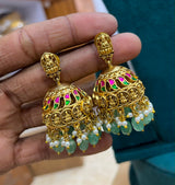 Jaadu Kundan Stones Earrings