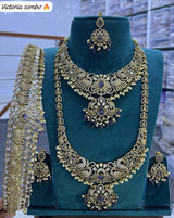 Victorian Polish AD Stones Bridal Set - Nakshatra Jewels