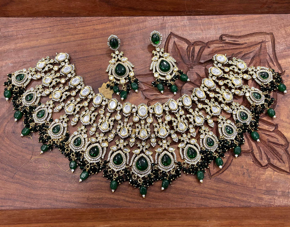 Victorian Polish with AD Stones Bridal Choker
