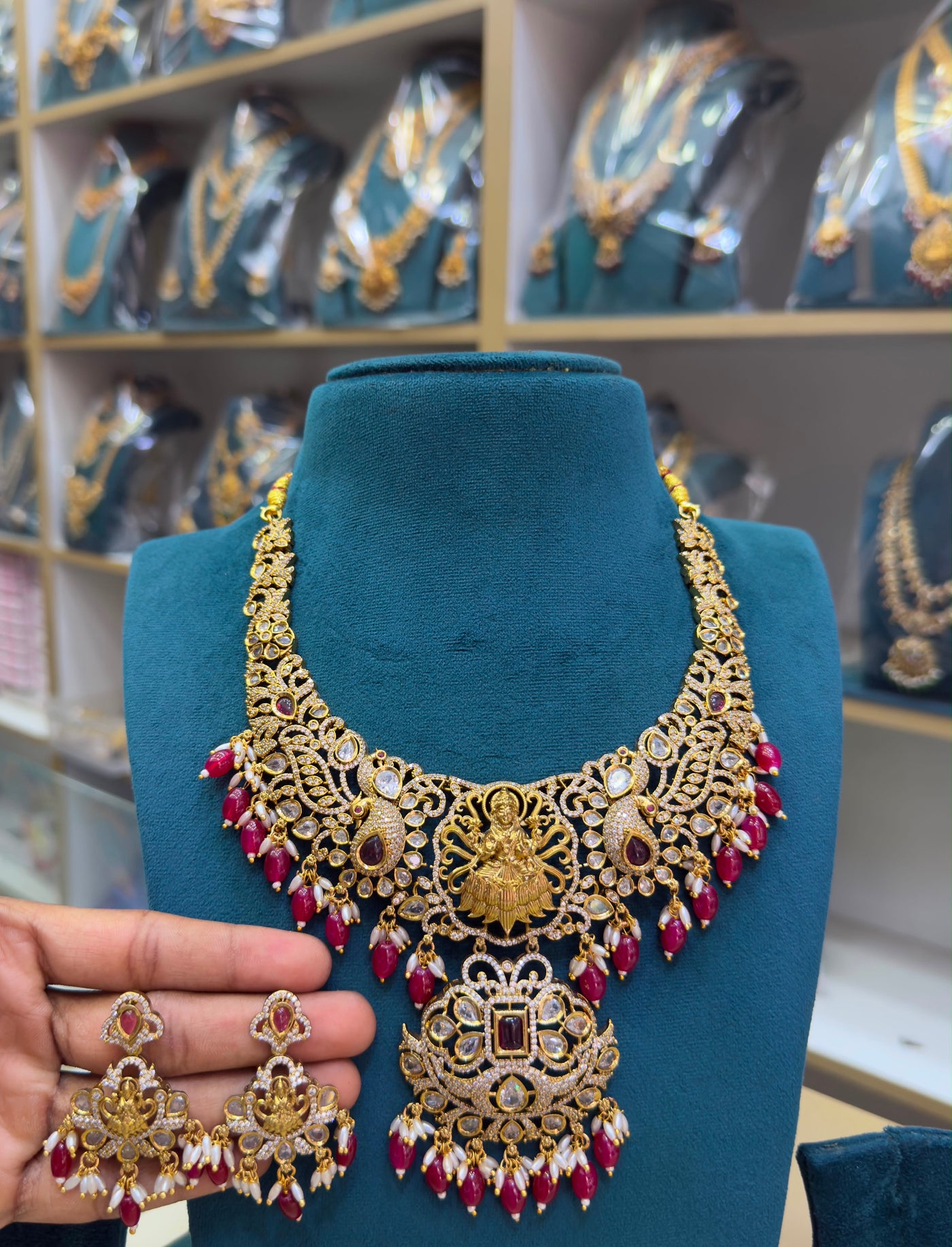 Victorian Polish with Matt AD Stones Bridal Necklace