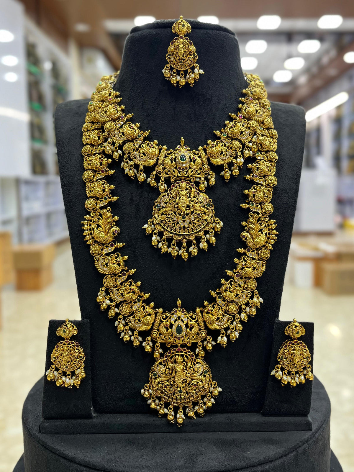 Nakshi Work with AD Stones Bridal Combo