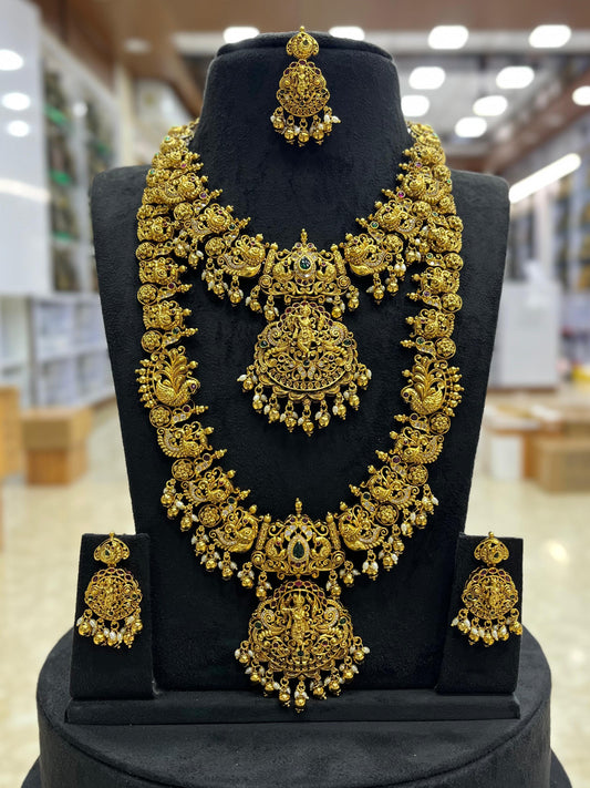Nakshi Work with AD Stones Bridal Combo