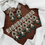 Moissanite Stones Bridal Choker - Nakshatra Jewels