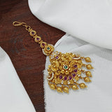 Nagasi work with Kempu Stones Tikka - Nakshatra Jewels