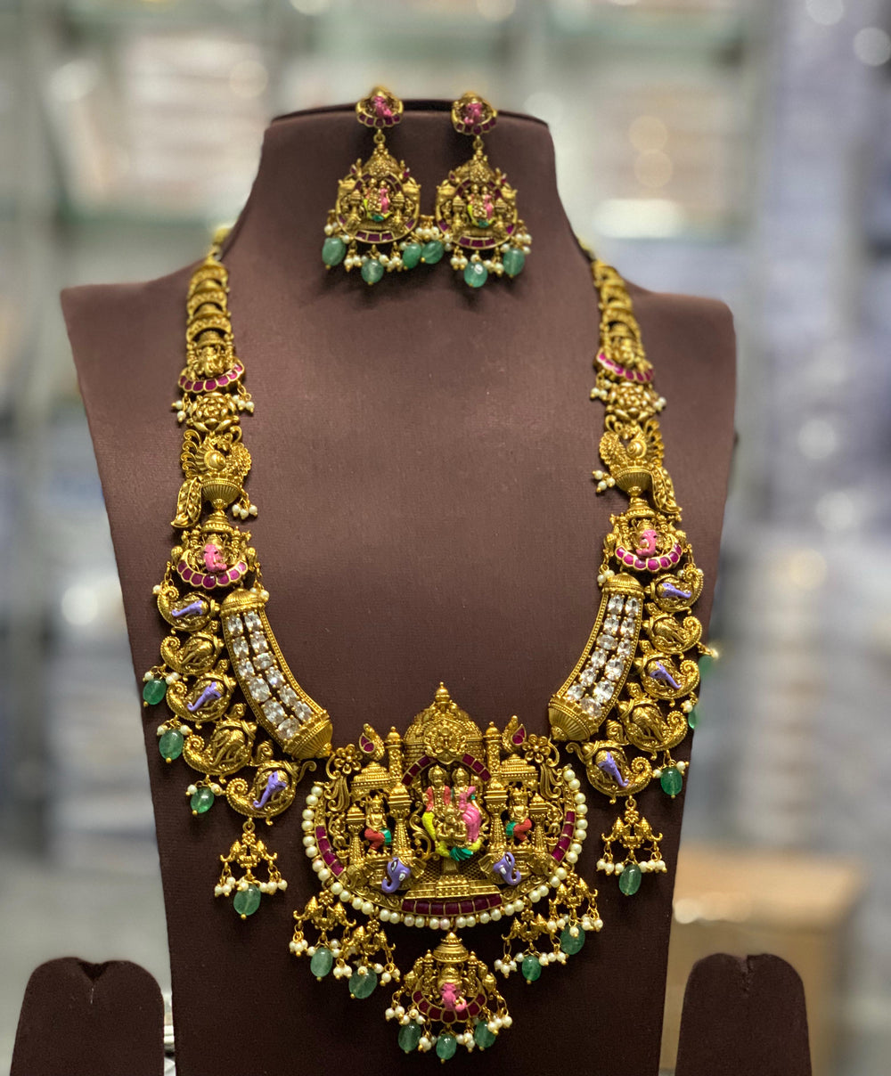 Nakshi Work with AD Stones Bridal haram