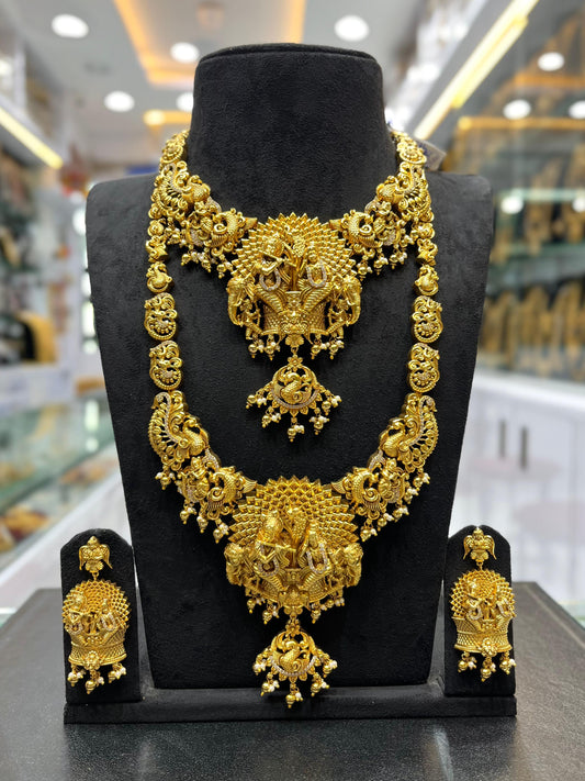 Nakshi Work with AD Stones Bridal Combo
