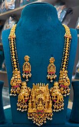Nakshi Work with Kundan Stones Bridal Temple Haram