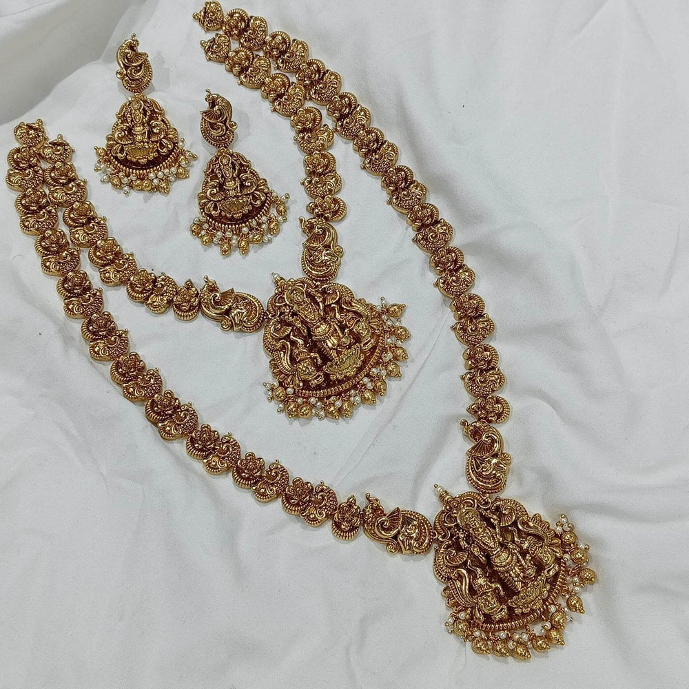 Nakshi Work with AD Stones Combo Set - Nakshatra Jewels