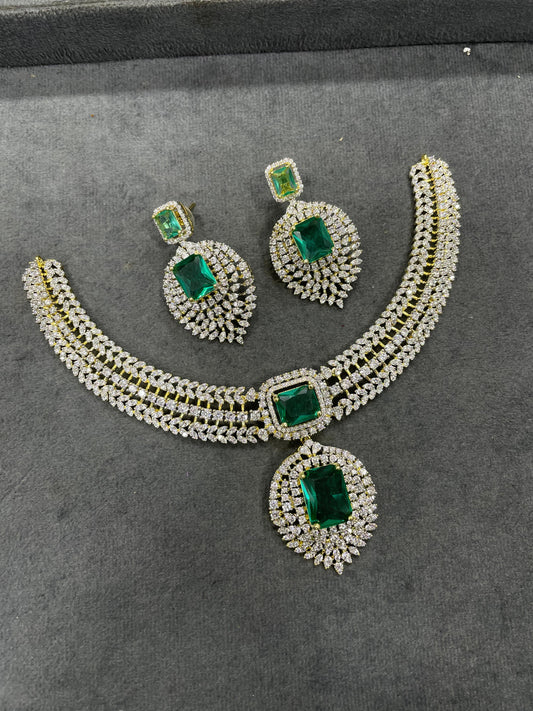 American Diamond Stones Necklace