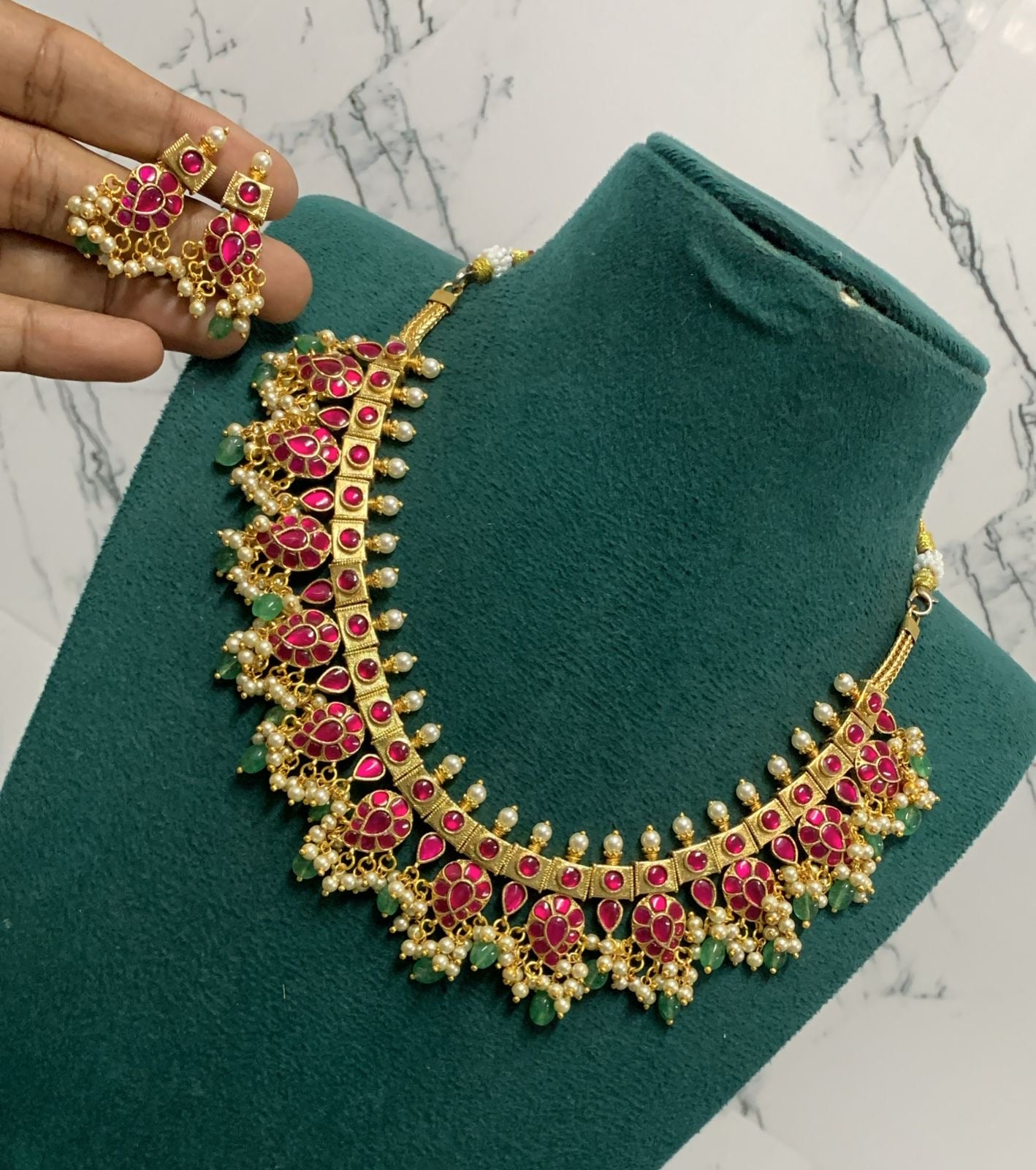 Jadua Kundan Stones Bridal necklace