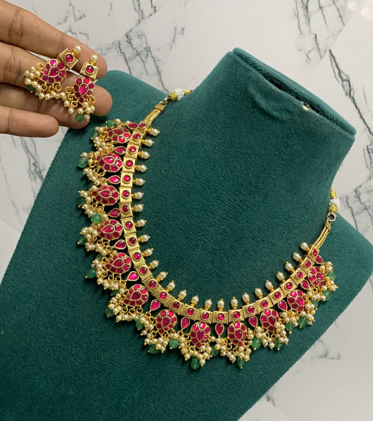Jadua Kundan Stones Bridal necklace