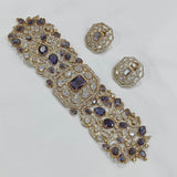 Moissanite & AD Stones Bridal Choker - Nakshatra Jewels