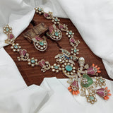 Victorian Polish with AD Stones Bridal Necklace - Nakshatra Jewels