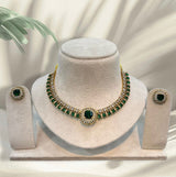 Victorian Polish AD Stones Necklace