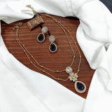 Victorian Polish AD Stones Necklace - Nakshatra Jewels