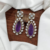 Mossianite Stones Bridal Earrings - Nakshatra Jewels