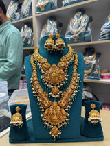 Nakshi Work with AD Stones Bridal Combo