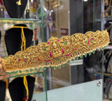 Nagasi work with Kundan Stones Bridal Hip Belt - Nakshatra Jewels