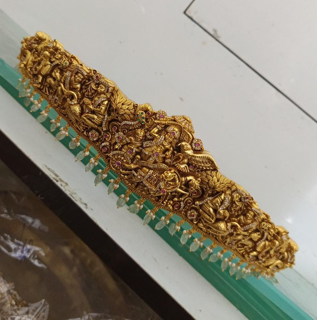 Nakshi Work with AD Stones Bridal Hip Belt