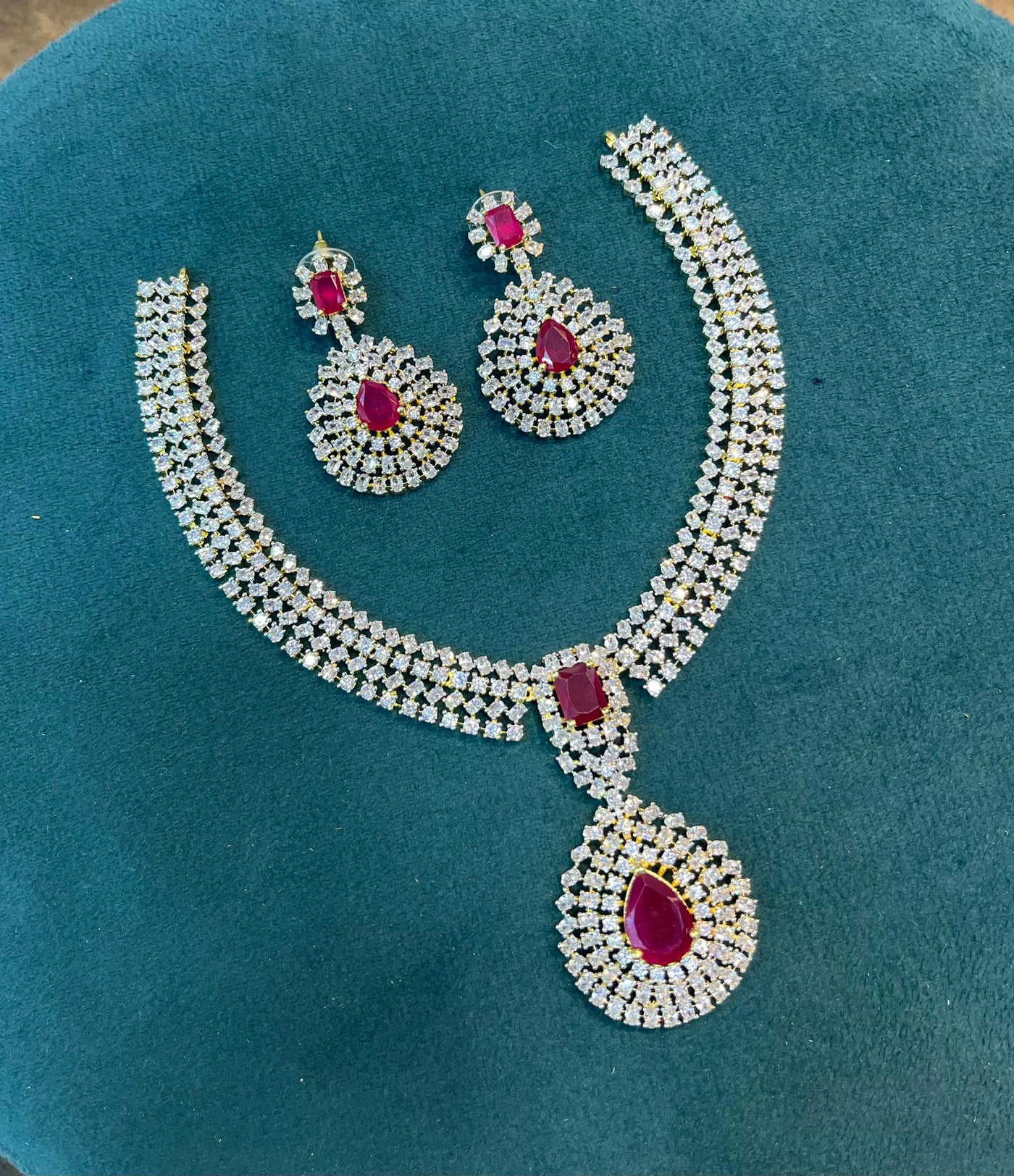 American Diamond Stones Necklace