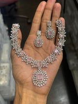American Diamond Stone Necklace - Nakshatra Jewels