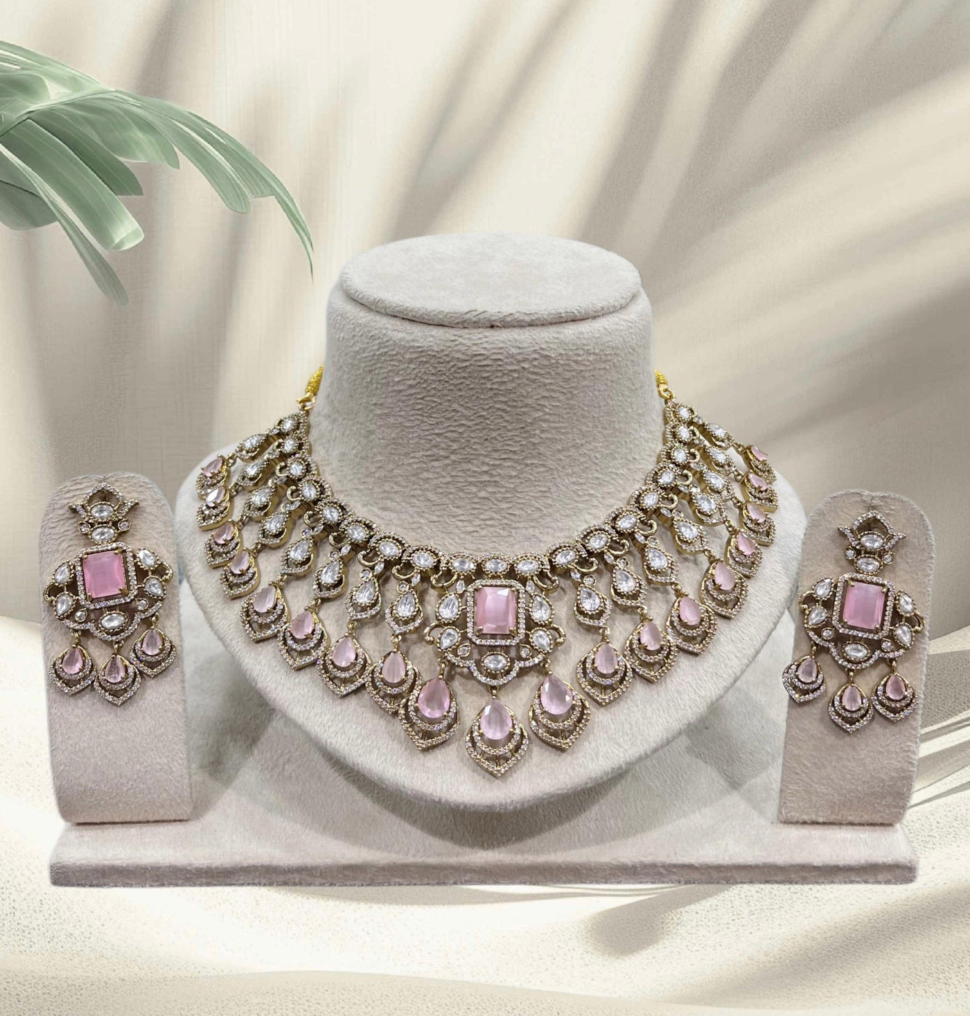 Moissanite Stones Bridal Necklace