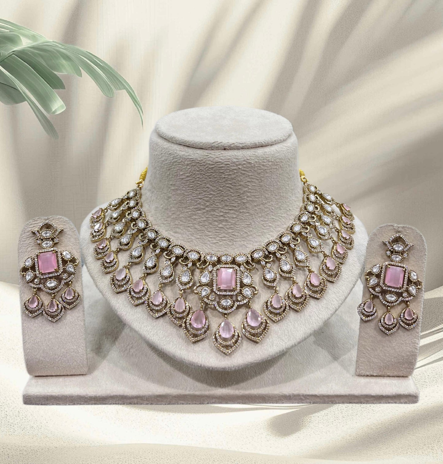 Moissanite Stones Bridal Necklace
