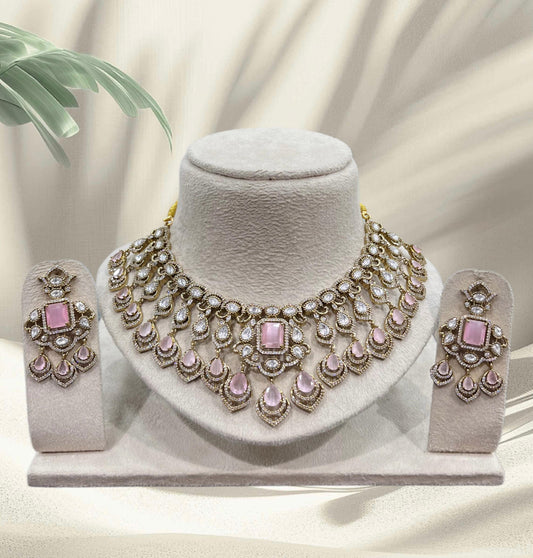 Moissanite Stones Bridal Necklace