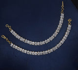 AD Stones Ear Chains - Nakshatra Jewels