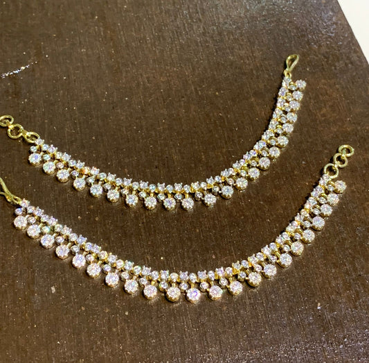 AD Stones Ear Chains