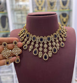 Victorian Polish with AD Stones Bridal Choker