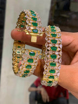 AD Stone Bangles - Nakshatra Jewels