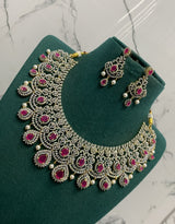 American Diamond Stones Bridal Neck Set