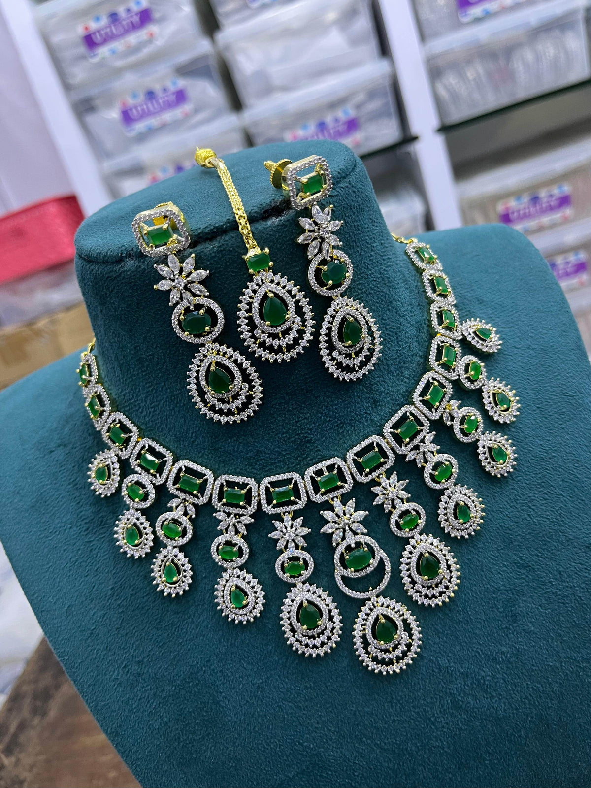 American Diamond Stones Necklace