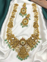 Nagasi Work withAD Stones Bridal Haram - Nakshatra Jewels