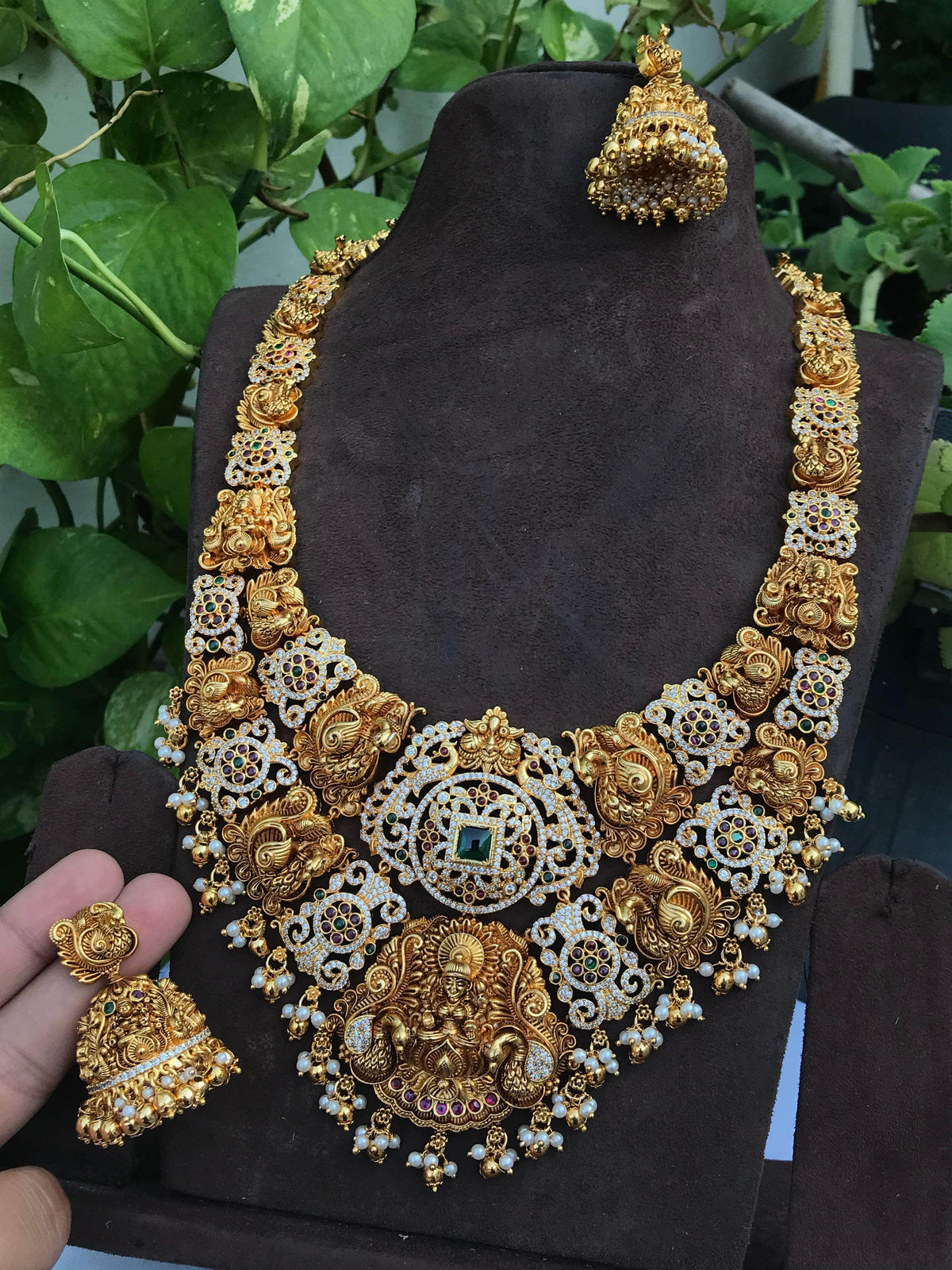 Nakshi Work with AD Stones Bridal Haram