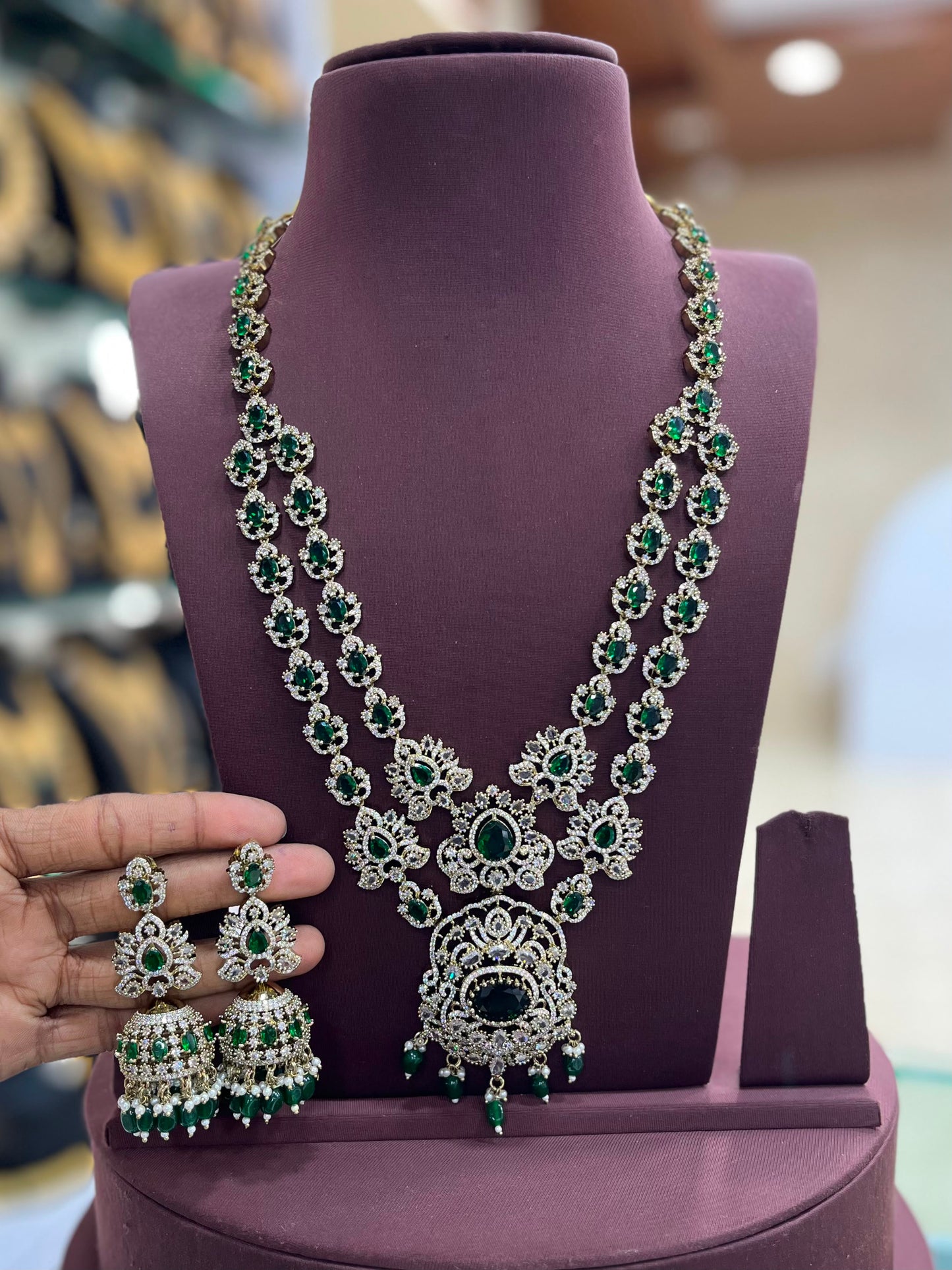 Victorian Polish with AD Stones Layer Haram