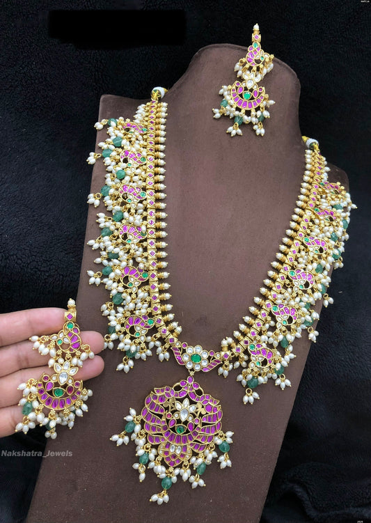 Jaadu Kundan Stones Bridal Guttapusal Haram