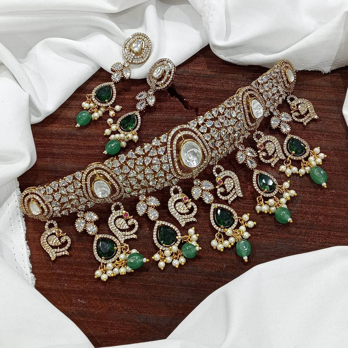 Victorian Polish AD Stones Choker
