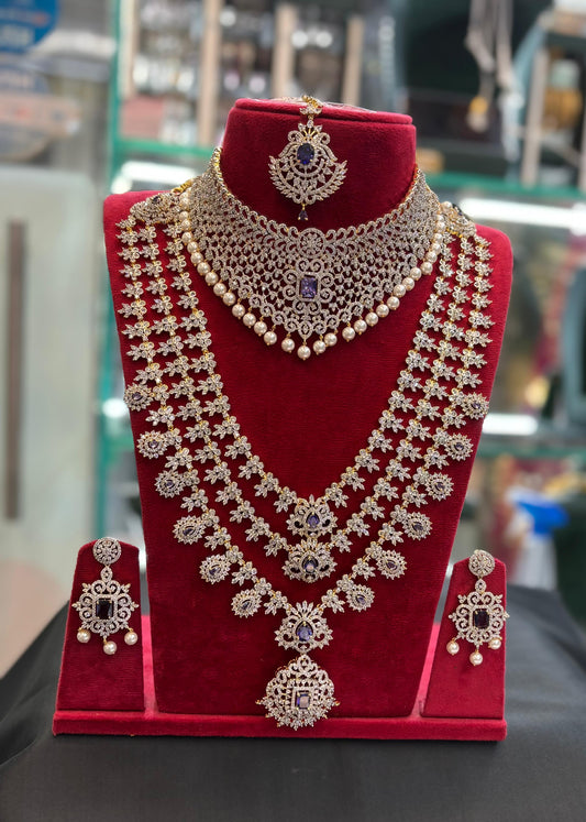 American Diamond Stones Bridal Combo