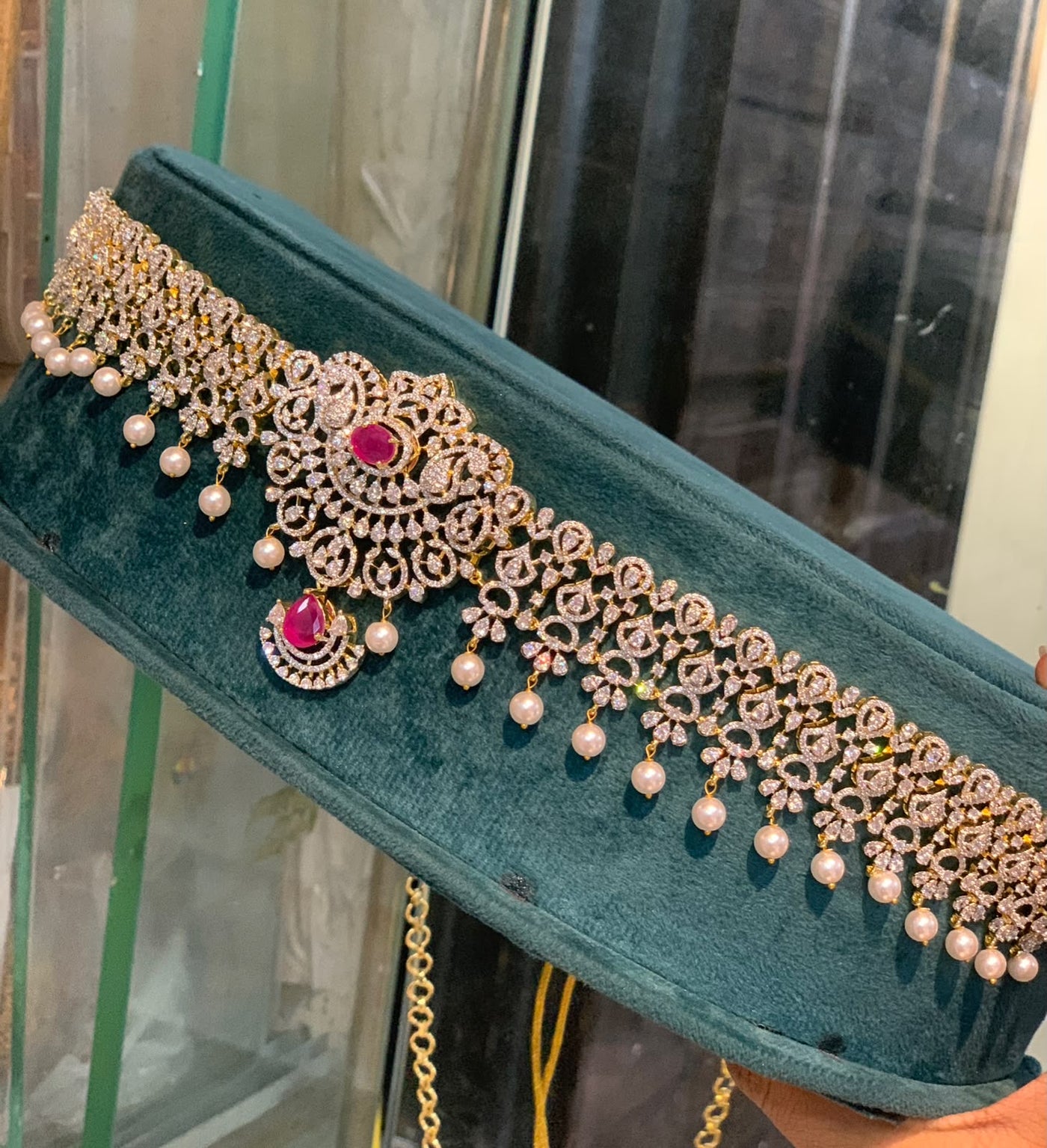 American Diamond Stones Bridal Hip Chain
