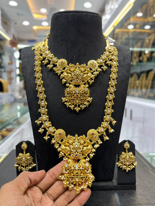 Nakshi Work with AD Stones Bridal Combo