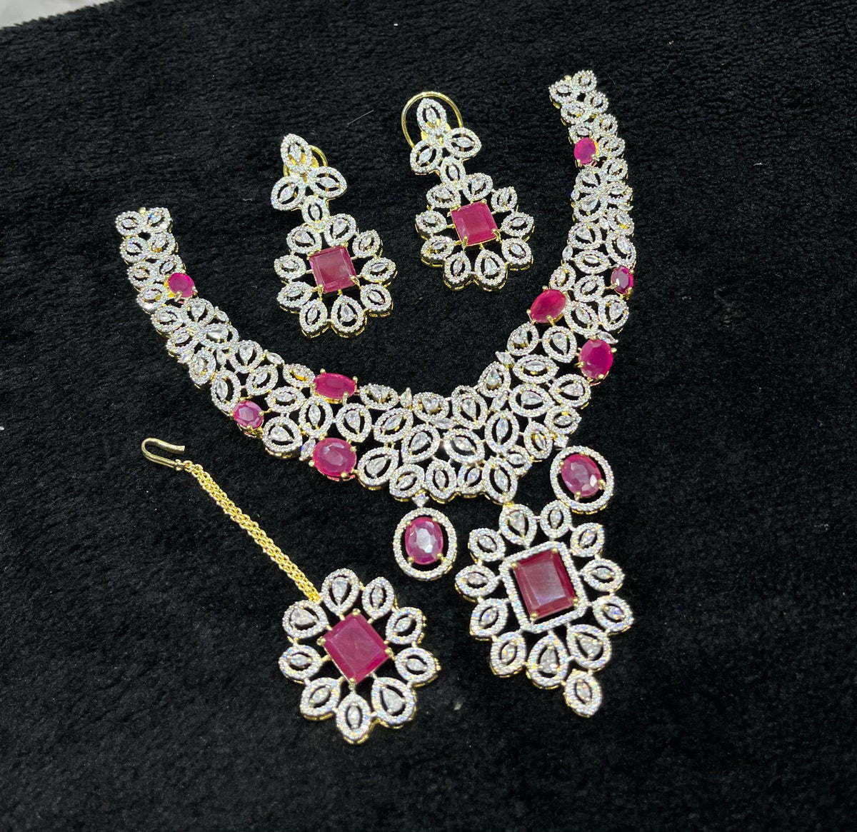 American Diamond Stones Necklace