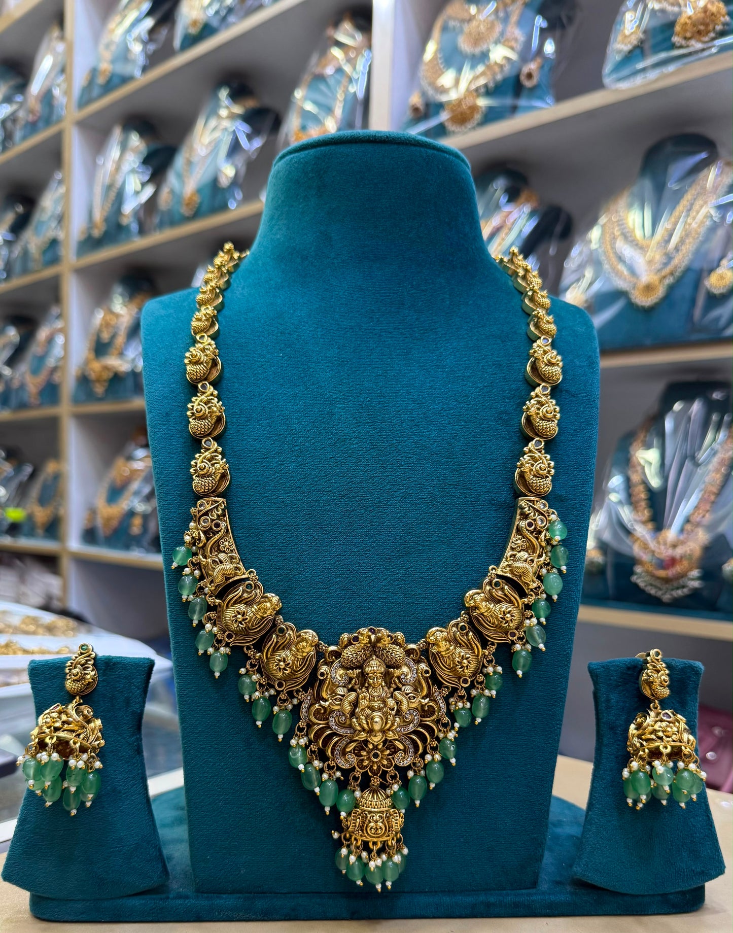 Nakshi Work with AD Stones Bridal Haram