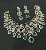American Diamond Stones Bridal Necklace