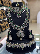 American Diamond Stones Bridal Combo Set