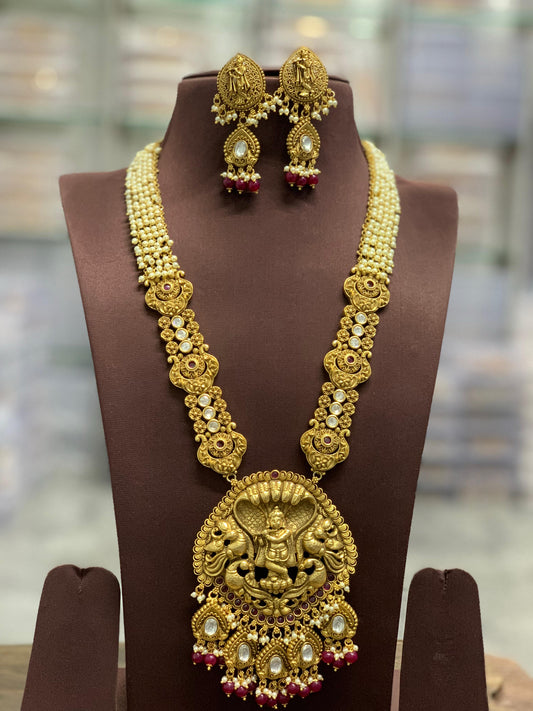 Nakshi Work with AD Stones Bridal Haram