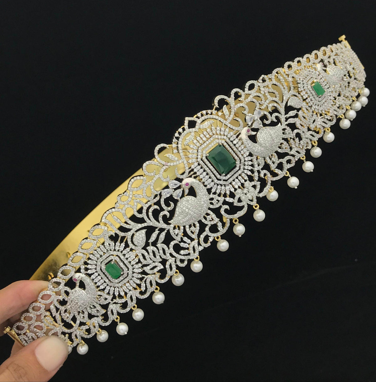 American Diamond Stones Bridal Hip Belt