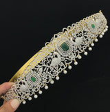 American Diamond Stones Bridal Hip Belt - Nakshatra Jewels